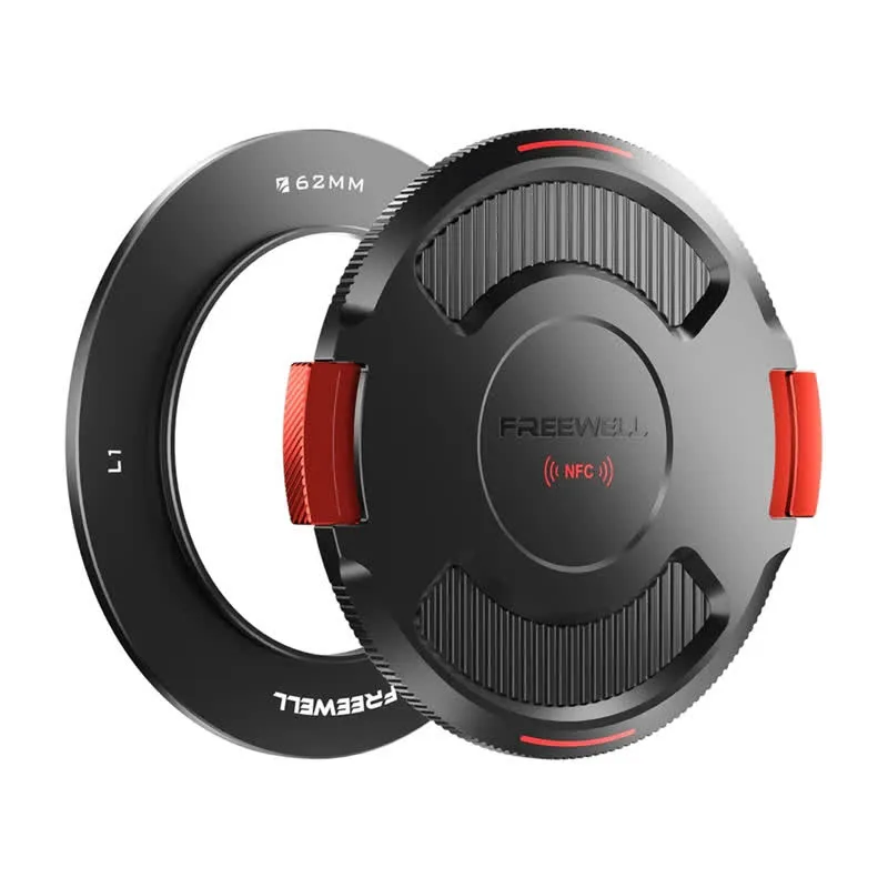 Freewell Anel de base com tampa para filtro de câmera dslr/dslm Real Locking VND 62 mm
