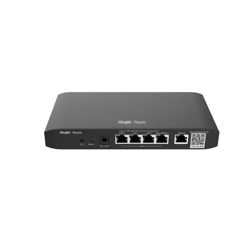 RUIJIE NETWORKS ROUTER COM FIO GIGABIT ETHERNET PRETO