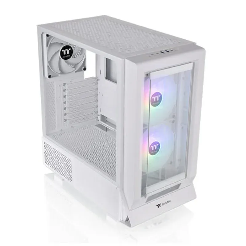 Thermaltake Ceres 350 MX Midi Tower E-ATX SPCC com RGB, Vidro Temperado e USB-C Branca