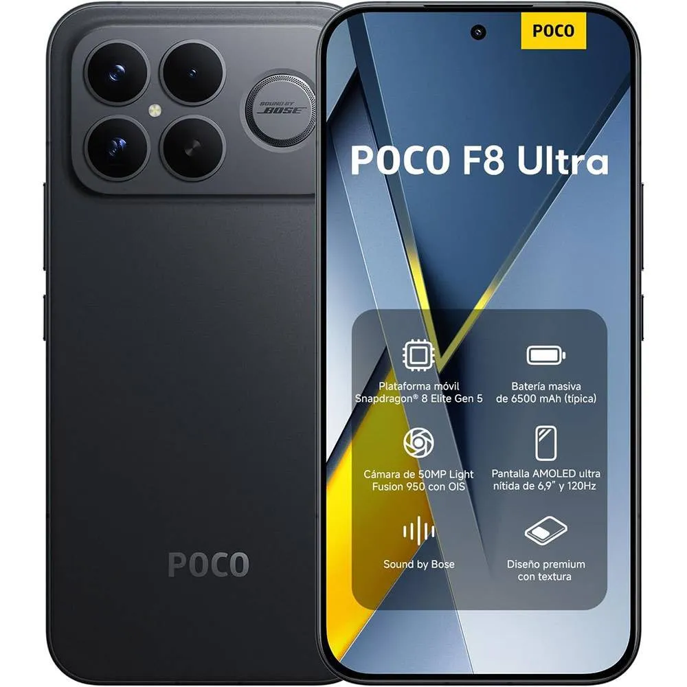 Smartphone Xiaomi Poco F8 Ultra 5G 6.9 12GB/256GB Dual SIM Black