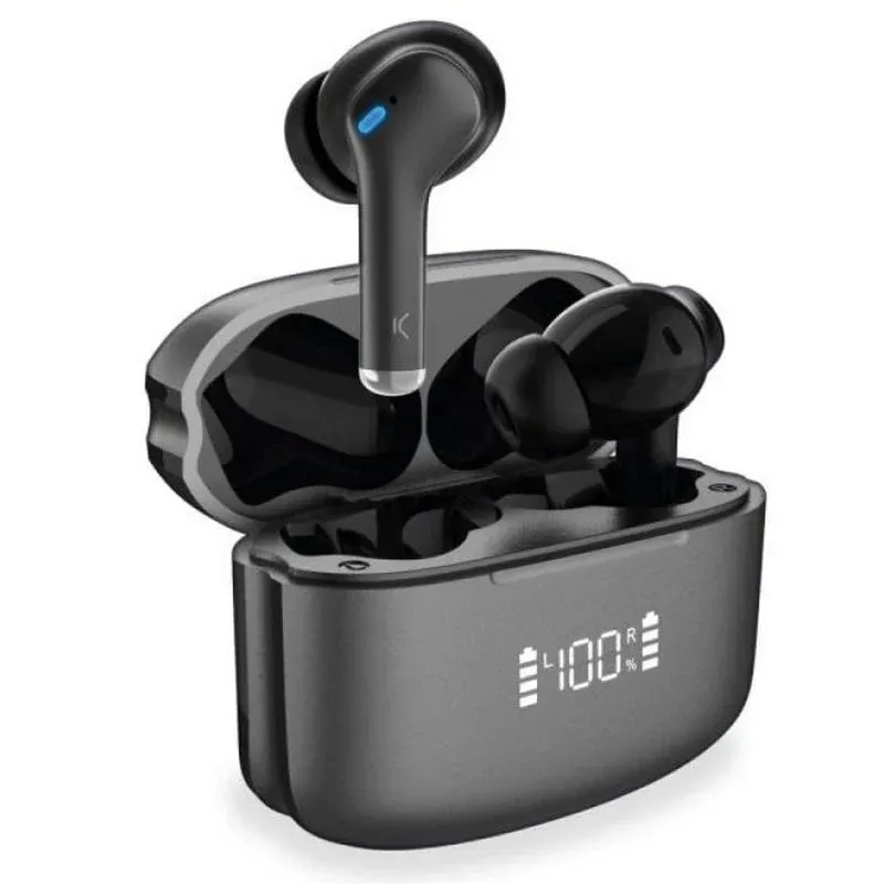 Ksix Noise Cancel 3 Auriculares Sem Fios Controlo Tátil Pretos