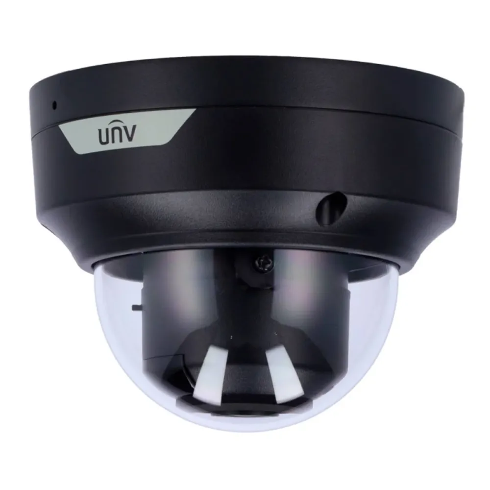 Câmara de Segurança IP Uniview Easy Dome 4MP 2.8mm PoE IP67 ColorHunter Preta - IPC3514LE-ADF28K-WP-BLACK