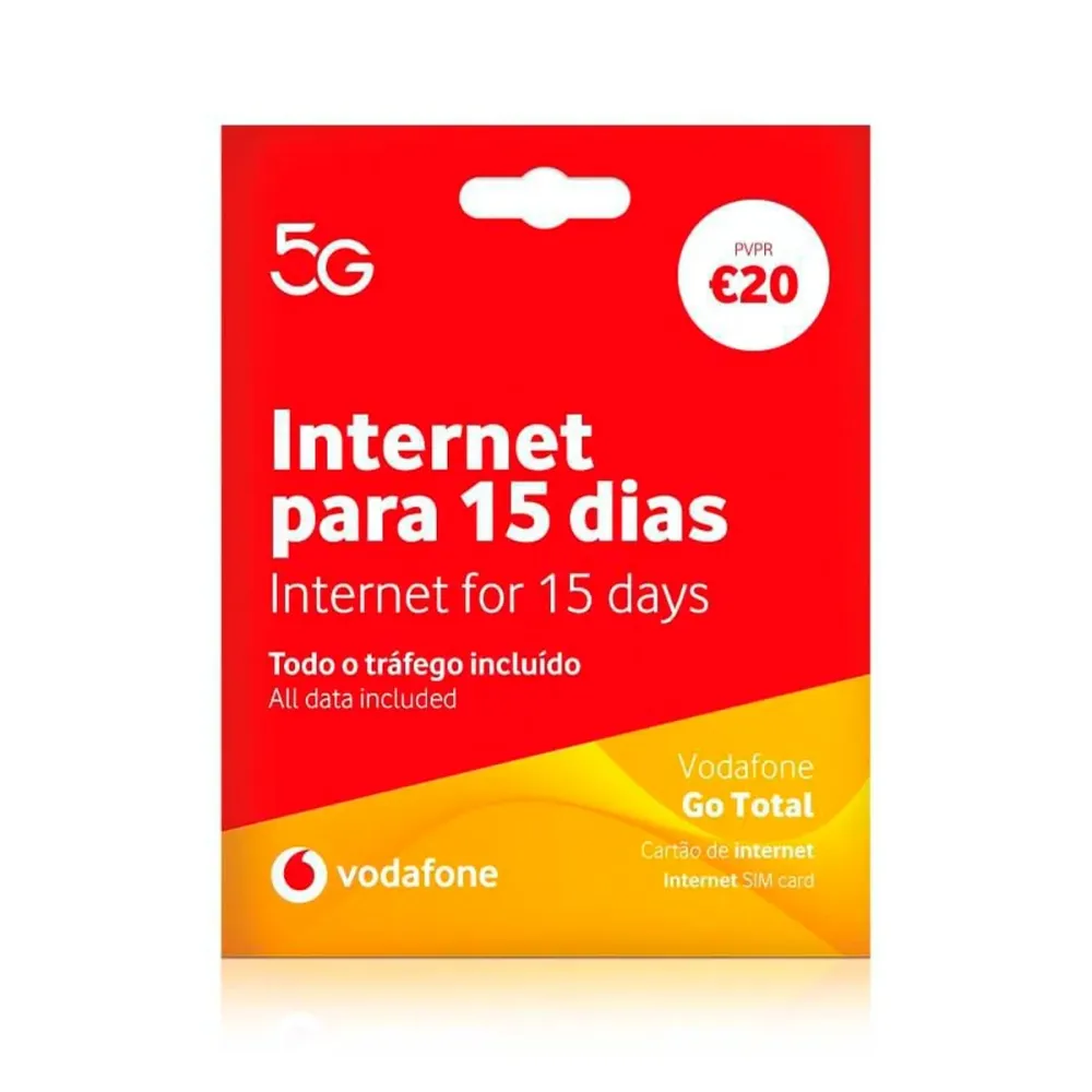 Cartão Banda Larga Móvel Vodafone Go Total