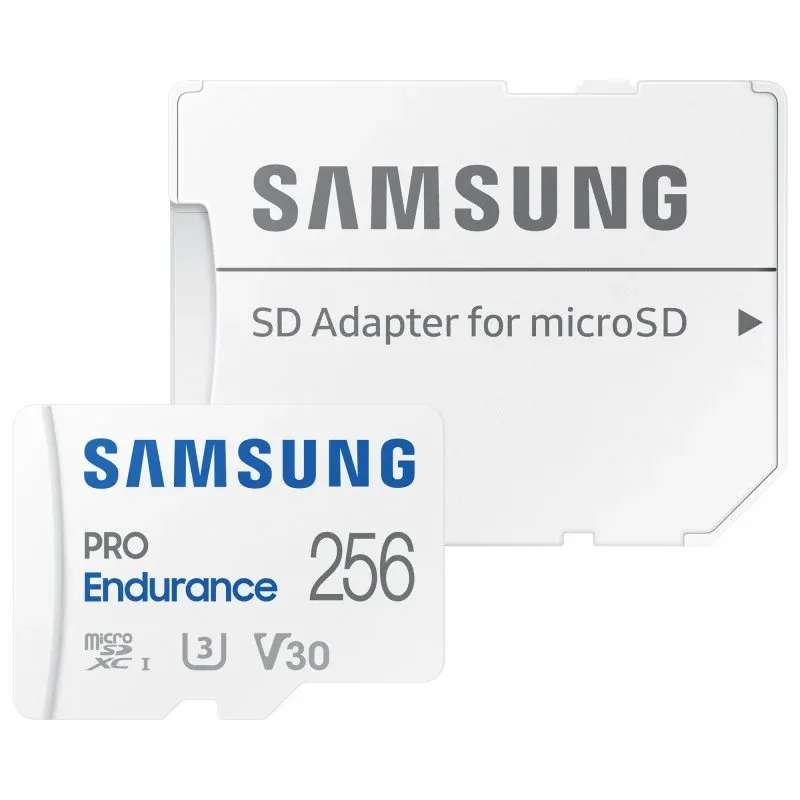 Samsung PRO Endurance microSDXC 256GB UHS-I V30 Classe 10 com Adaptador