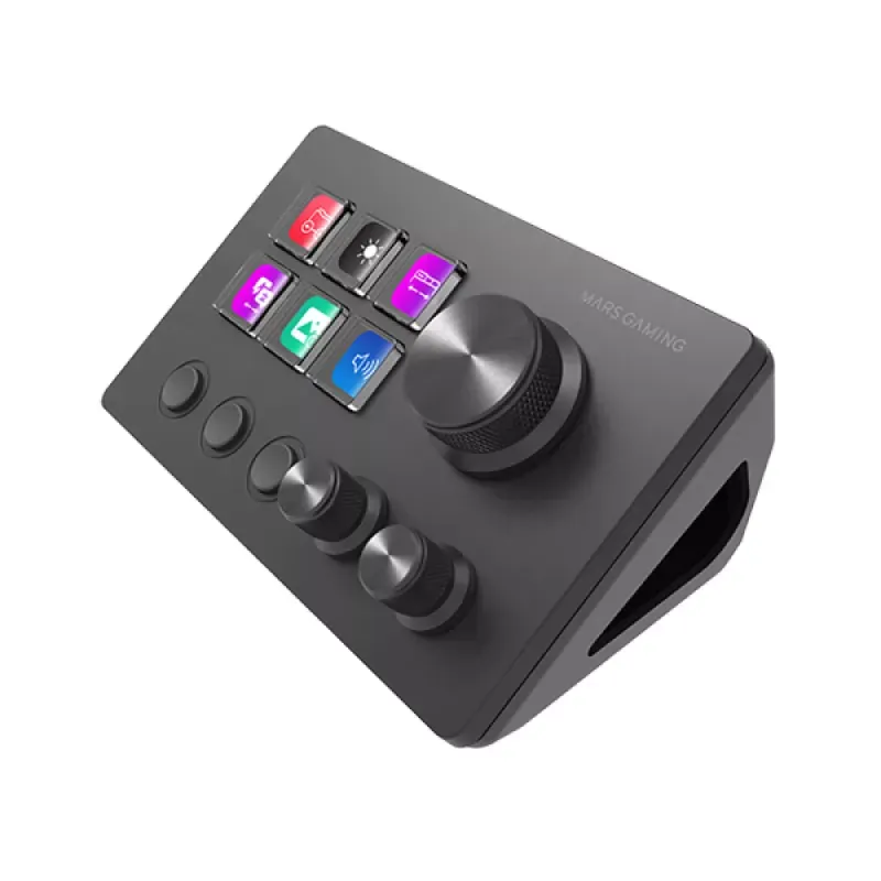 Stream Deck Mars Gaming MSD-TWO Compacto Preto