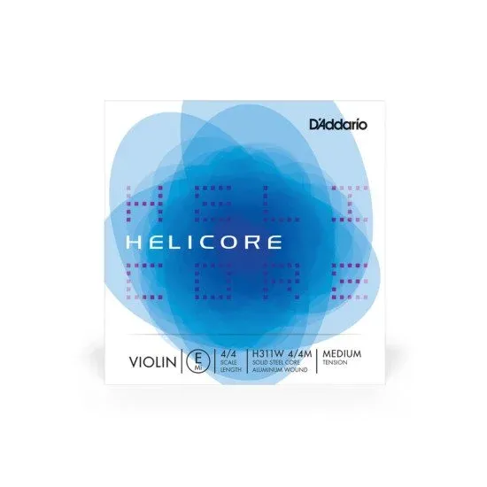 Daddario CORDA VIOLINO H311W 4/4M Helicore Aluminium Wound Medium Tension (E Mi)