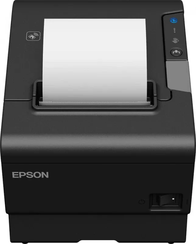 Impressora de recibos TM-T88VI (112) - USB, ETHERNET, BUZZER, PS, Preta