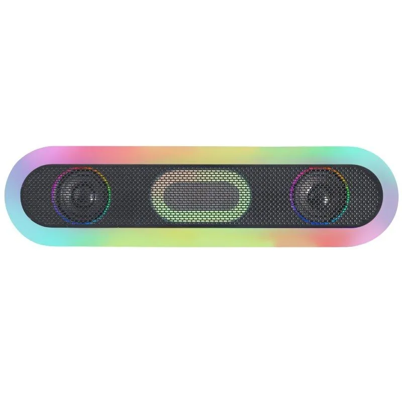 Soundbar Mars Gaming MSB-ORB 360º RGB 20W RMS Bluetooth Preta