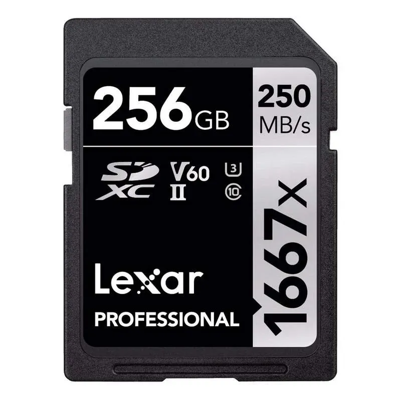 Lexar Professional 1667x Série Silver SDXC 256GB UHS-II U3 V60 Classe 10