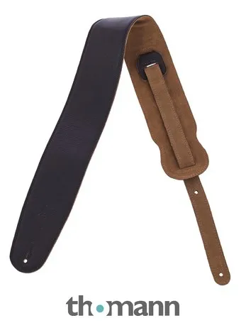 Levys Garment Leather Bass Strap DBR