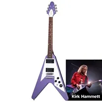 Epiphone Kirk Hammett 1979 Flying V Purple Metallic