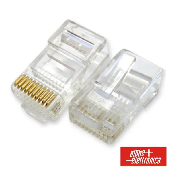 Ficha Telefone RJ48 Cat.3 Modular 10p10c