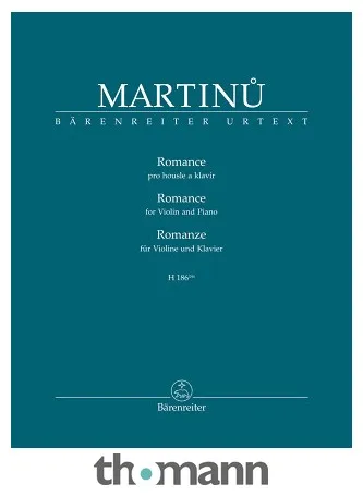 Bärenreiter Martinu Romanze Violin