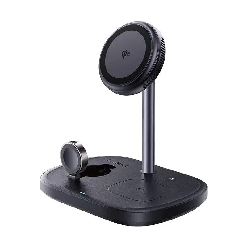 Carregador Wireless Baseus Enerfill FS41 45W 3-em-1 Preto Cósmico