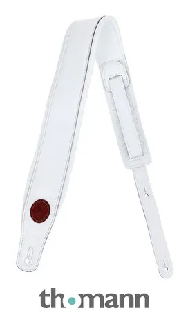Levys Pad. Garm. Leather Strap 3" WH