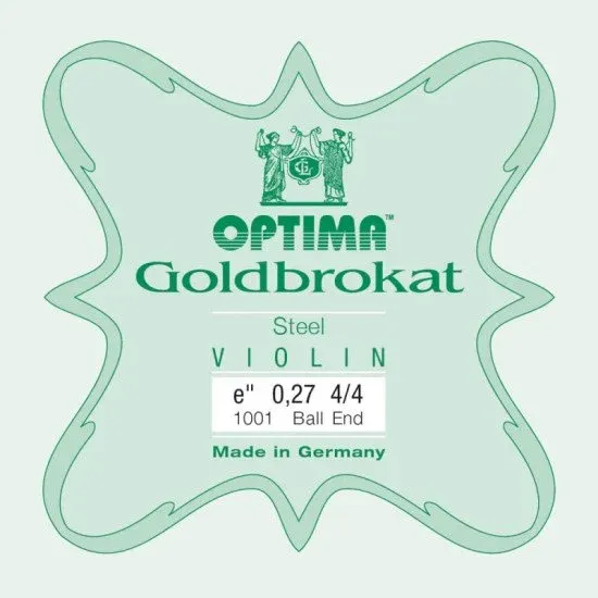 Optima CORDA VIOLINO 4/4 Optima Goldbrokat Steel Ball end (E Mi)
