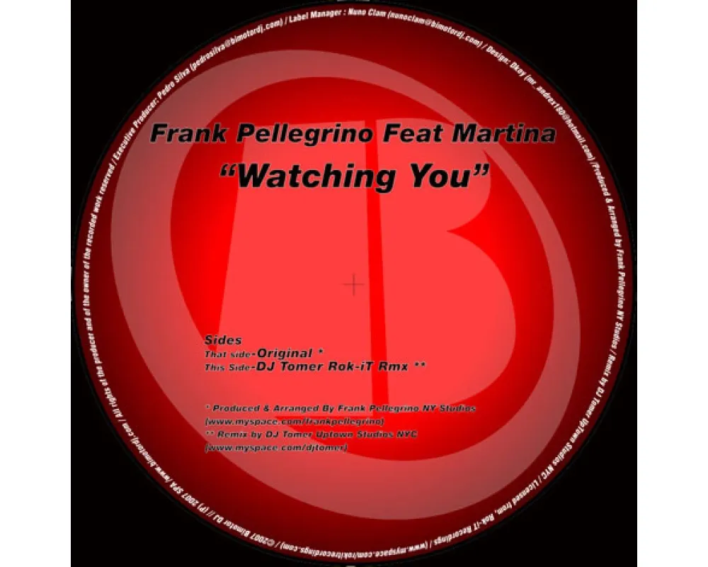 Frank Pellegrino feat. Martina - Watching You (Dj Tomer Mix)