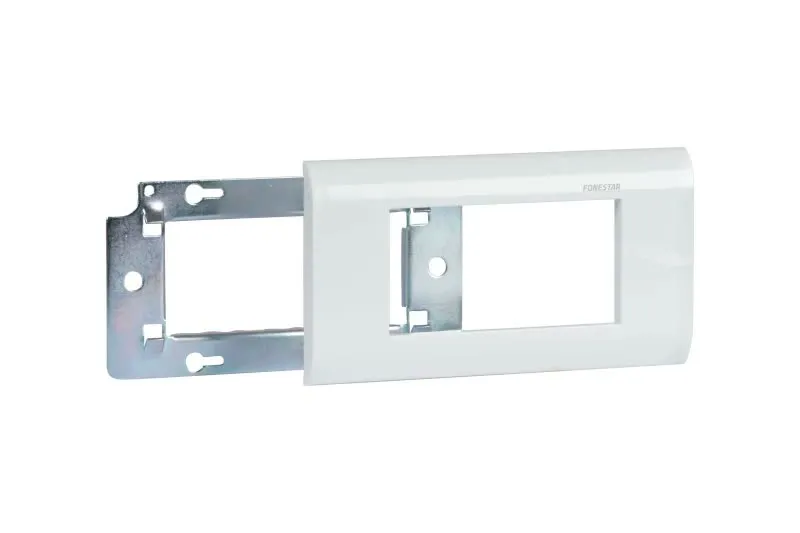 Espelho e Chassis p/ 2 Paineis Ligação Branco - WP-149MCH