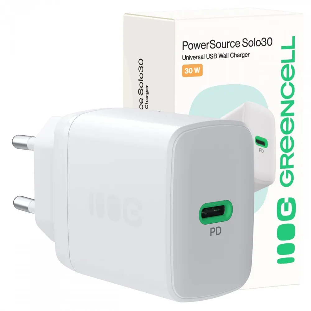 Green Cell CHARB-GC-30C-W PowerSource Solo30 White CHARB-GC-30C-W