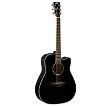 Guitarra Electro Acústica Yamaha FGX830C Black