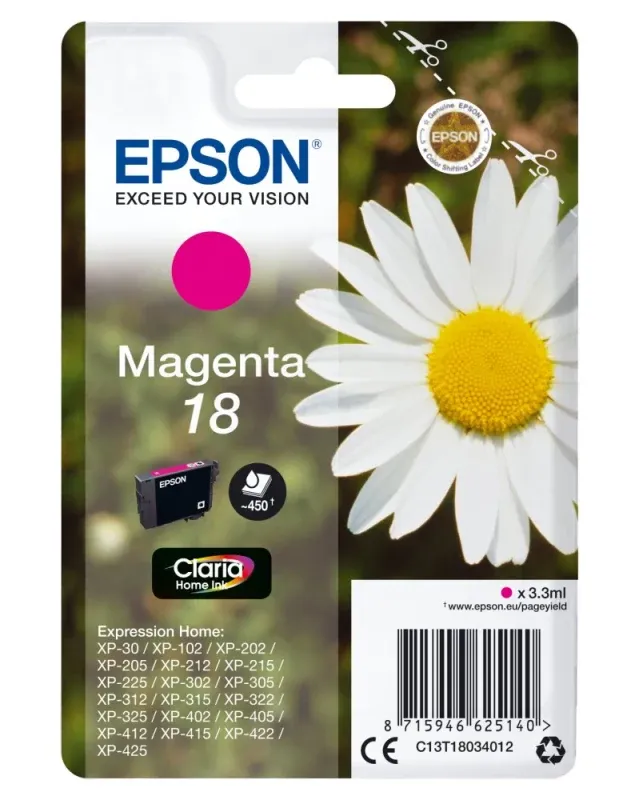 Tinteiro Original EPSON 18 Magenta
