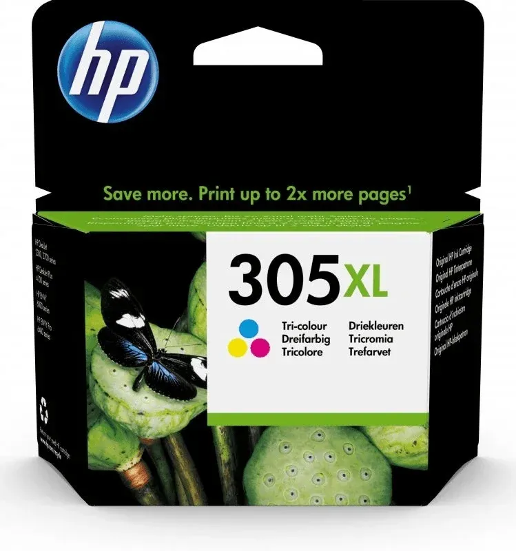 HP 305XL Cartucho de Tinta Original Tricolor Alta Capacidade