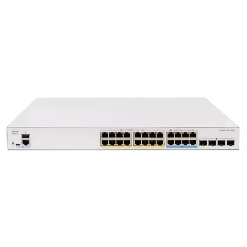 Switch Cisco Catalyst C1300X-24P-4X Gestido L3 10G PoE Montagem Rack