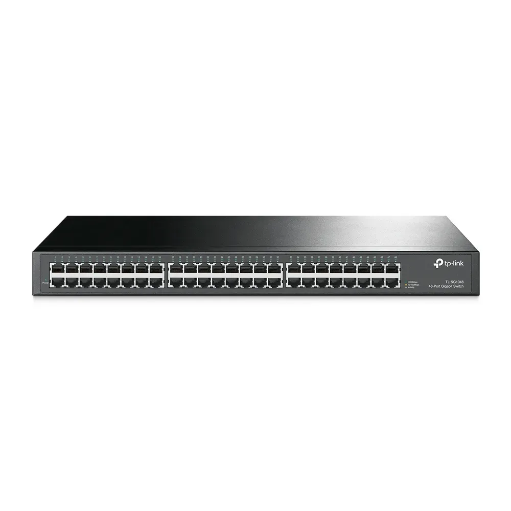 TP-LINK 48-port Gigabit Switch 48 10/100/1000M RJ45 ports 1U 19-inch rack-mountable steel case
