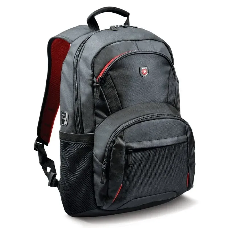 Mochila 17.3" Port Designs Houston Preta/Vermelha
