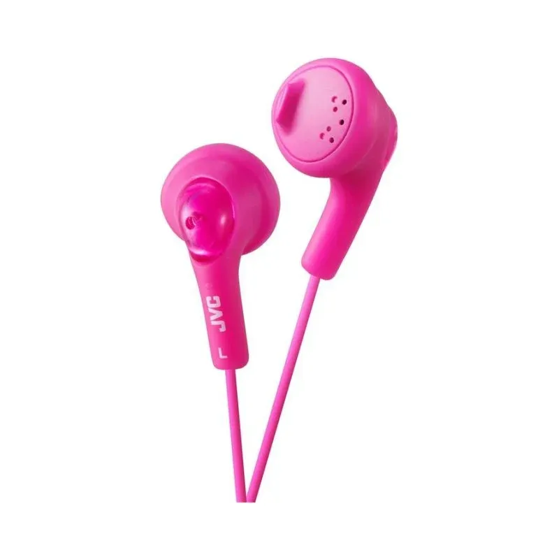 Auriculares JVC HA-F160-P-E com cabo 3,5 mm para música, cor rosa