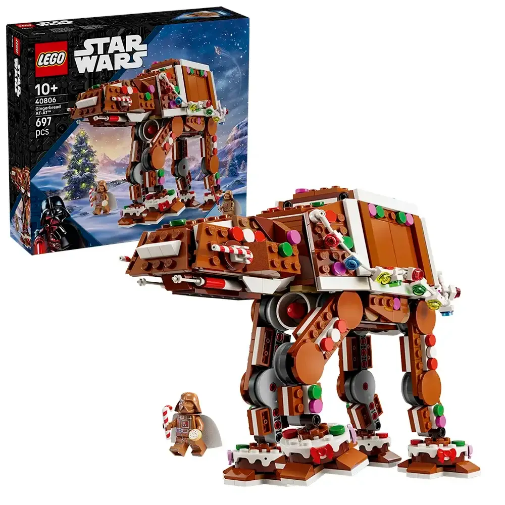 LEGO Star Wars: Walker AT-AT de Gengibre | Idades 10+ | 697 Peças | Item 40806