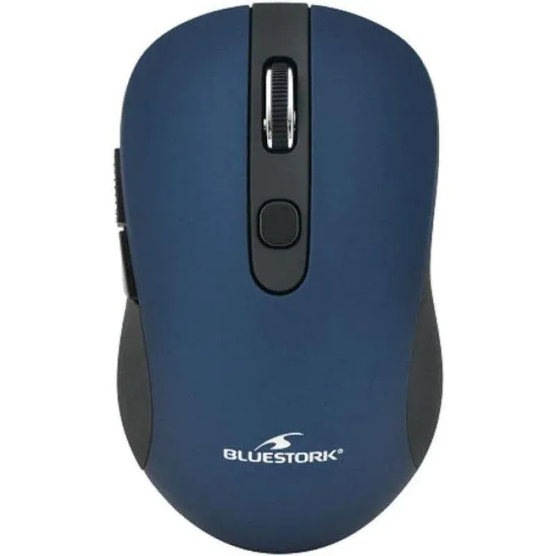 Ratón Bluestork M-WL-OFF60 RF Wireless 1600DPI Preto Azul 6 Botões Ambidextro