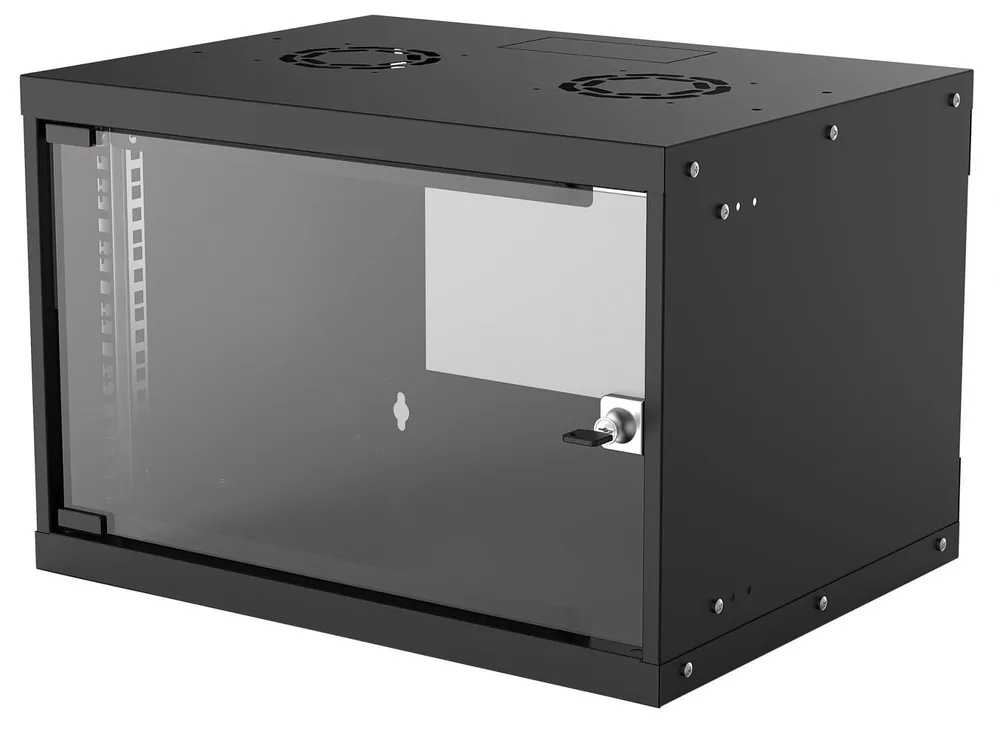 Intellinet 714143 Armário de parede 6U 54/40 preto plano 714143