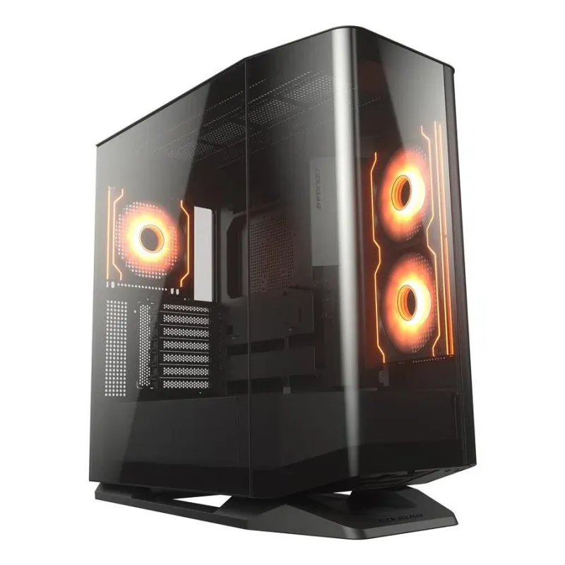 Caixa de Computador Cougar FV270 RGB Caixa Midi Tower E-ATX com Vidro Temperado Preta
