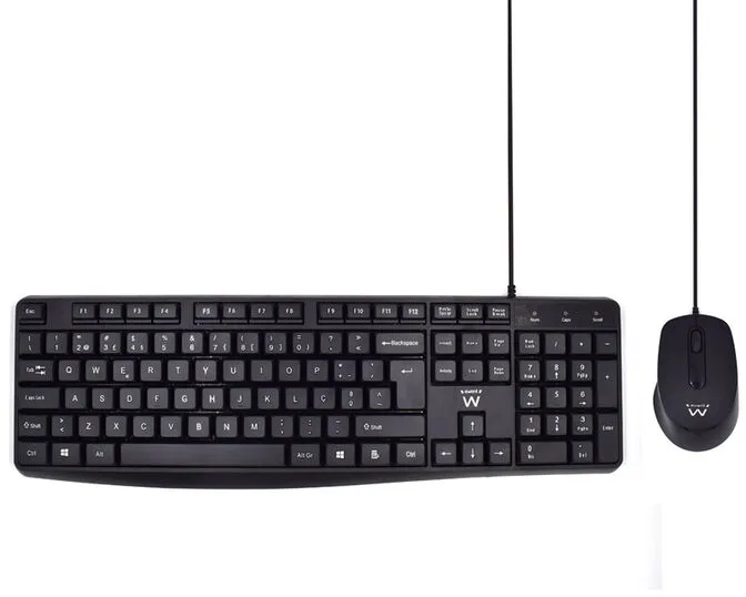 Teclado + Rato Ewent PT Preto