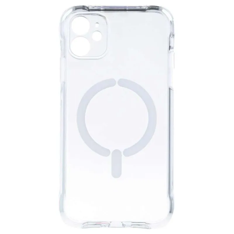 Funda para telemóvel Reforçada Antiyellow Transparente Compatível MagSafe para iPhone 11