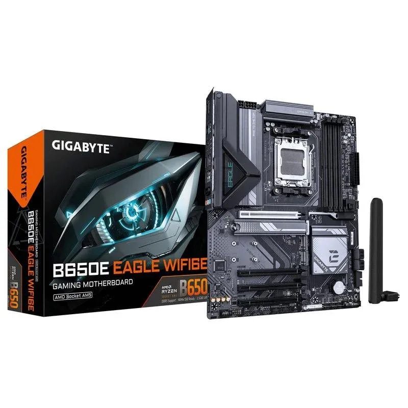 Gigabyte B650E EAGLE WIFI6E Motherboard ATX B650 AM5 DDR5 WiFi 6E PCIe 5.0 RGB