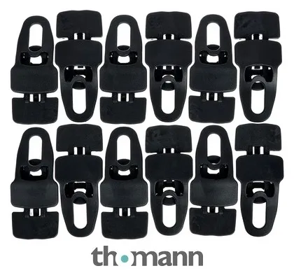 Holdon Midi Clip Black 12pcs Pack
