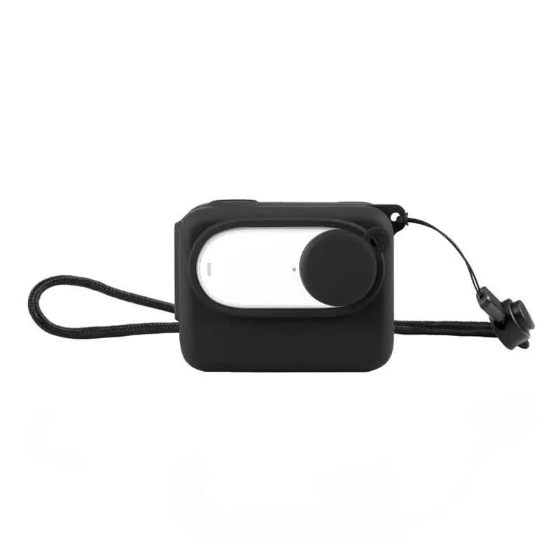 Puluz Capa protetora de silicone para Insta360 GO 3 com tampa de lente acessório de câmera de ação