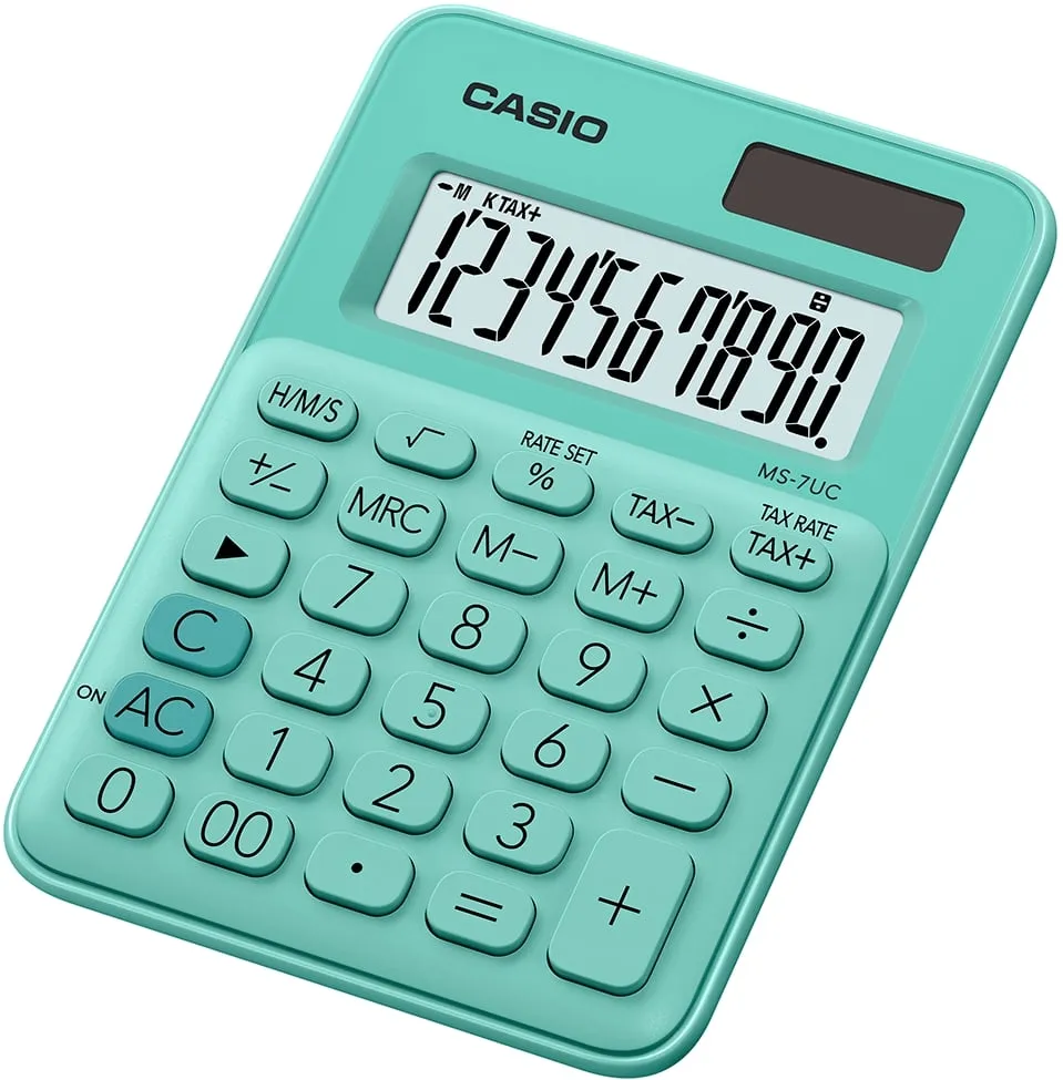Casio Ms-7Uc/Calculadora Verde
