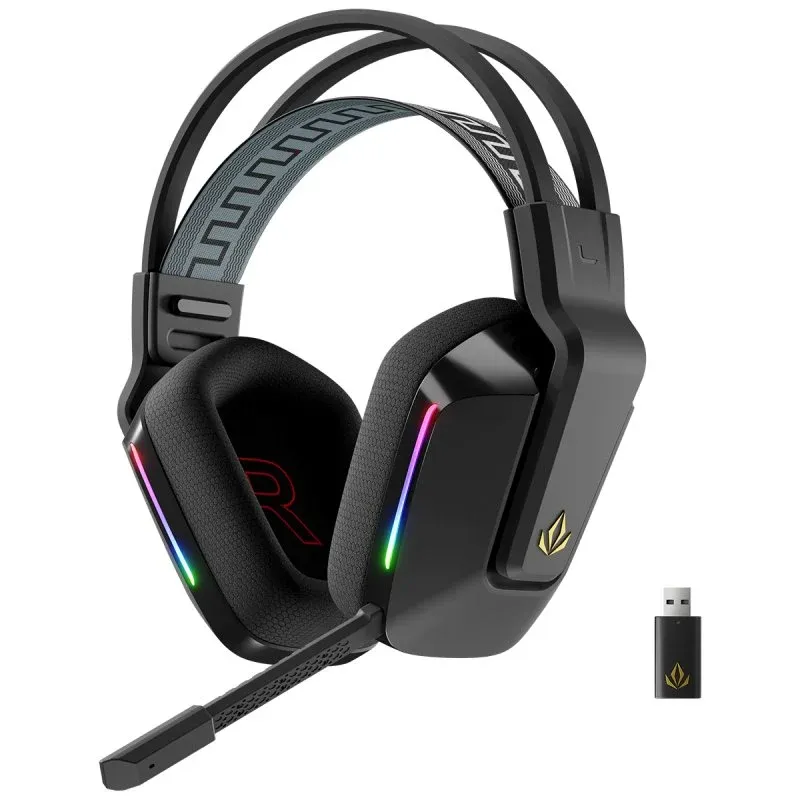 Forgeon Captain RGB Headset com Microfone Sem Fios Gaming Preto