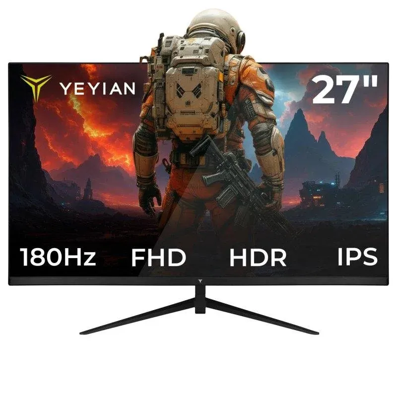 Yeyian Elysium27 YMF-IPF27-M1 Monitor 27" FullHD 180Hz Fast IPS FreeSync HDR 1ms Altifalantes