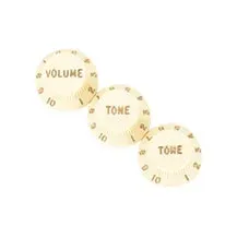 Botão Fender Stratocaster Aged White (Volume, Tone, Tone) Aged White