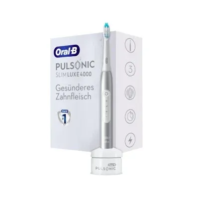 Escova de Dentes Elétrica Oral-B Pulsonic Slim Luxe 4000 Prateada