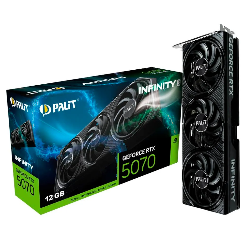 Placa Gráfica Palit GeForce RTX 5070 Infinity 3 12GB AI GDDR7