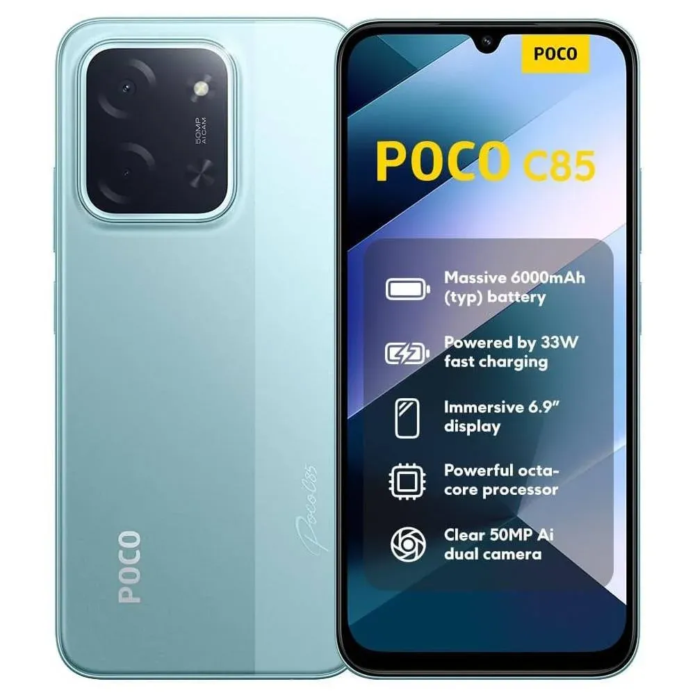 Smartphone Xiaomi Poco C85 4G 6.9" 6GB 128GB Dual SIM Verde