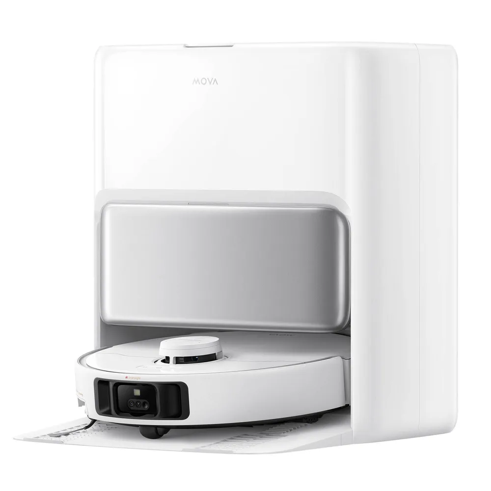Aspirador Robô Mova P50 Pro Ultra 19000Pa 5200mAh Branco + Base Station