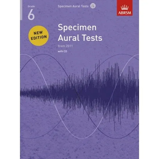 ABRSM LIVRO Specimen Aural Tests Grade 6 (with CD)