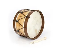 Bombo Tradicional Adamastor Nº4 Natural / Aros Escuros 38cm