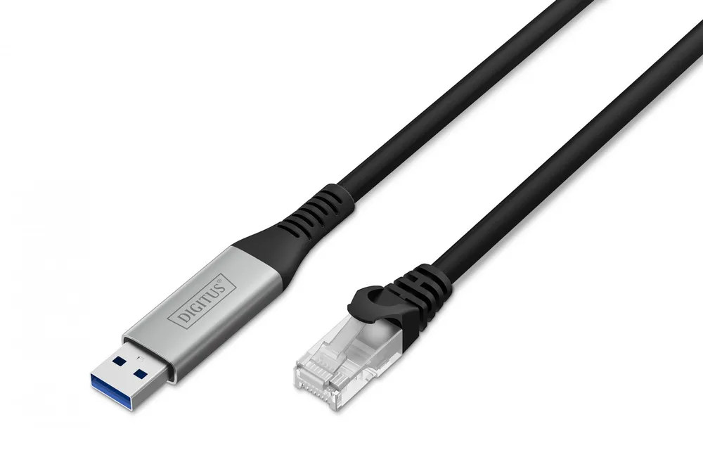 Cabo adaptador USB-A para RJ45 Cat. 6A S/FTP, 1 AK-300600-050-S